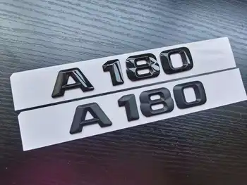 1X 3D ABS Лъскава и Матова Черна Пластмаса A180 Багажника Заден Логото на Иконата Емблемата на Стикер за Mercedes Benz W176 AMG A-Class A45 C63 E63