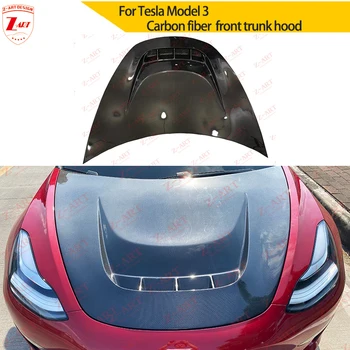 Z-ART за Tesla, модел 3 преден капак от въглеродни влакна за модели 3 предния капак на багажника от въглеродни влакна модел 3 предния капак на багажника от въглеродни влакна