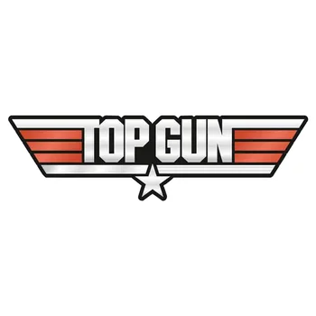 Нов творческо писане за Top Gun Atv Rv Стикер на колата Стикер на прозореца на колата Декоративни Винилови Драскотини Водоустойчив PVC 13 см X 4 см