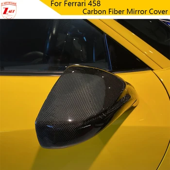 Z-ART 458 Корпус на Огледалата от Въглеродни Влакна за F458 Покриване на Огледала от Въглеродни Влакна, за да 458 Покриване на Огледала От Въглеродни Влакна Една Двойка За Полагане на автомобили
