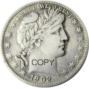 Монети със сребърно покритие в полдоллара от Barber 1902 година на издаване