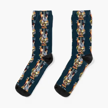 Чорапи Marillion Guitar Signatures, чорапи с подгряване, комплект женски чорапи, мъжки чорапи