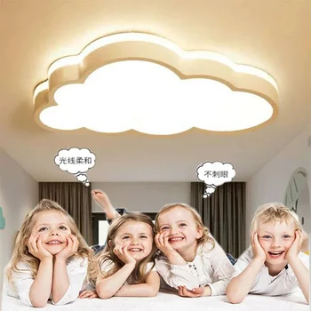 Лампа за детска стая с облака на тавана за момчета и момичета в скандинавски стил, модерен минималистичен и прекрасен креативен лампа за детска стая