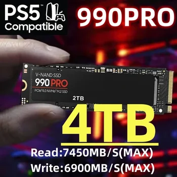 990PRO 1 TB И 2 TB 4 TB 2023 най-Новият SSD Вътрешен Твърд Диск M2 2280 PCIe Gen 4.0 NVMe 7450 MB/s. за Настолен компютър PS5 За Лаптоп