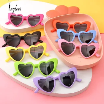 Слънчеви очила с форма на сърце Любов, дамски Голяма дограма, Модерни, красиви, секси, Ретро-очите на Котката, Vintage Слънчеви очила, Защитни Очила, Унисекс