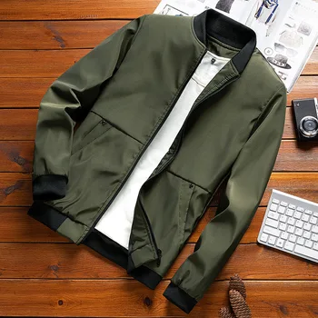 2023 Мъжки ежедневни яке, модерен пролетно-летни мъжки якета Soild Color, палта, мъжки спортни дрехи Jaqueta, якета-бомберы M-4XL