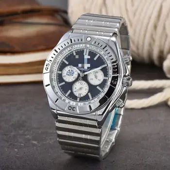 Мъжки часовници Най-добрата марка на луксозни от неръждаема стомана Водоустойчив светещи кварцови часовници за мъже, Бизнес ръчен Relogio Masculino