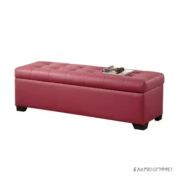 Съхранение на еднократна техническа тъкан малък диван-пейка магазин за обувки прилепнала столове за преобличане магазин за дрехи, легло за съхранение с дълги ивици