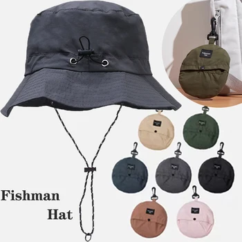 Водоустойчив рибарска шапка, дамски лятна солнцезащитная защита от ултравиолетови лъчи, шапки за къмпинг, туризъм, катерене, Мъжки Панама, Градинска шапка