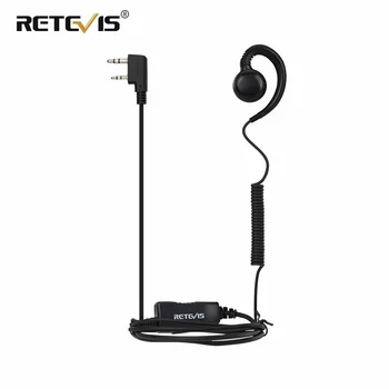 Retevis EEK021 Слушалка за преносими радиостанции G-образна форма за слушалки Baofeng Уоки Токи UV5R UV82 за Кола за Motorola Двустранно радио