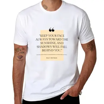 Нова тениска с цитат на Уолт Уитмена, изработени по поръчка тениска бързосъхнеща риза, дизайнерска тениска за мъже