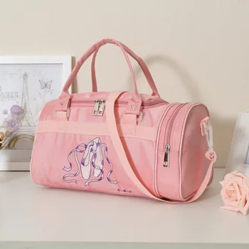 Балетные чанти за танци, розови дамски чанти за момичета, спортни опаковка, раница, детска чанта за барел, чанта