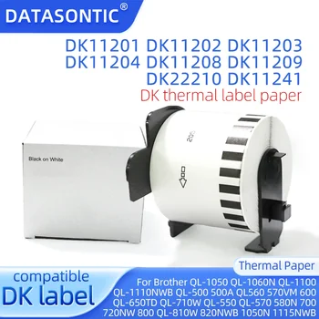 Термобумага за етикети DK-2205 DK-11201 DK-11202 DK-11203 DK-11204 DK-11208 DK-11209 DK-22210 DK-11241 за принтери Brother