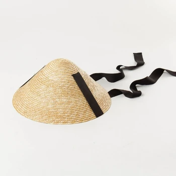 Солнцезащитная шапка в традиционен китайски стил във формата на конус, градинска солнцезащитная шапка за деца унисекс Едро