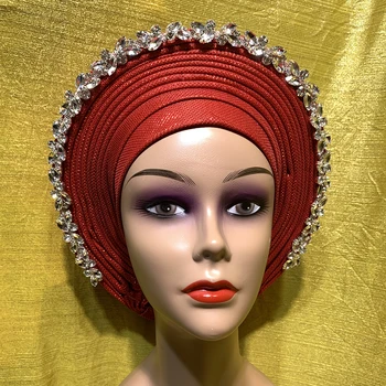 Най-новите продукти, благородна автоматична превръзка на главата, мюсюлмански шал, африкански тюрбани за жени