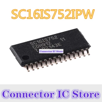 Оригинален SC16IS752IPW, 128 SC16IS752IPW, SC16IS752 TSSOP-28 двоен UART интерфейс I2C bus/SPI