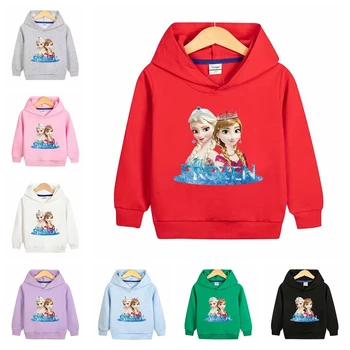 Детски дрехи за момичета, hoody с качулка, пролетно-есенни палта, блузи с анимационни герои 