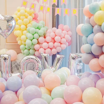100шт 10-инчов балони за рождения ден, Тестени топки, пъстри балони, латекс балони Ballloon за сватба/рожден Ден/на детската душа