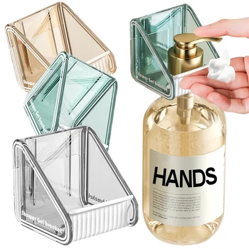 2 елемента Държач за бутилка шампоан в банята, за многократна употреба държач за бутилки лосион за душ, Закачалка за съхранение на кухненски съдове и сапун за ръце, Кука