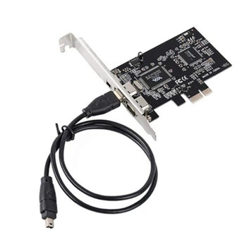Адаптер за графична карта PCI-E 1394a, конвертор PCIE 1394, карта за разширяване на 1MLine