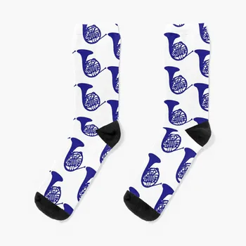 Сини чорапи под формата на валдхорна коледен комплект new in's зимни чорапи за момичета Мъжки