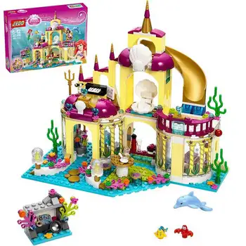 съвместим 41063 Подводен Дворец на Принцеса, Замъкът на Русалките, Подводен Дворец на Елза, Приятели, Строителни Блокове, Тухли, Играчки За Момичета