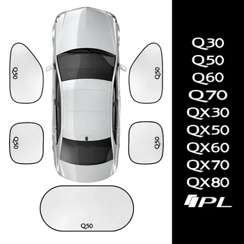 5шт Авто Страничната Козирка Прозорец на Кутията Козирка Чадър Автоаксесоари За Infiniti Q50 Q30 QX60 QX70 QX50 QX30 QX80 Q70 Q60 IPL