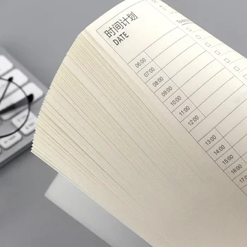 График на спирала Месечни бележник Дневник Планер бележки Седмични дневния ред на 2023 година Книга Либретто Хартия Kraft органайзер