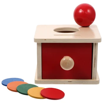 Наръчник Монтесори, играчка-монета, детски спортни играчки, Хватающий дете Дървена Познавателен модул за Обучение детска Играчка топка