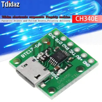 Сериен конвертор USB CH340E в TTL, алтернативен модул CH340G 5V / 3.3 V за arduino mini Pro