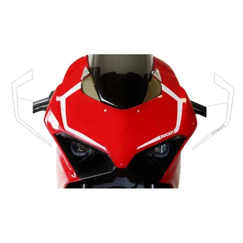 За Ducati Panigale V4 Стикер V4S V4R V2 899 1199 Стикер с логото на предната эмблеме