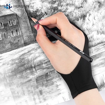 1БР 2-Пальцевая Противообрастающая Малярная Ръкавица За Рисуване Противообрастающая За iPad Виртуална Дъска, на Дясно И Ляво Ръкавици