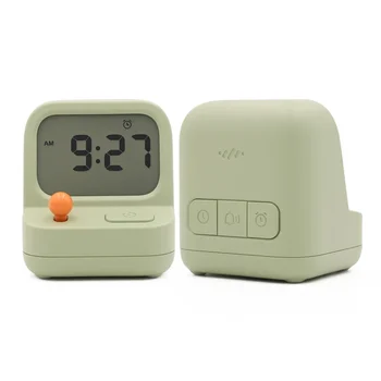 Детски будилник Ретро-цифров часовник с аларма за деца, нощни часове, детски симулатор за сън, лека нощ за събуждане, за украса на дома