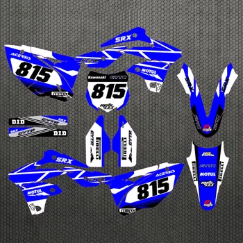 Мотоциклет KX 250F Стикер на Обтекател графики Емблеми Етикети ФОН комплект за Kawasaki KX250F KXF250 KXF 250 2013 2014 2015 2016