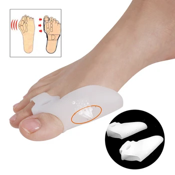 Коректор на костите на палеца на крака, корекция вальгусной деформация, изправяне на крака, Силиконови разделители пръстите на краката, Ортопед инструмент за грижа за краката